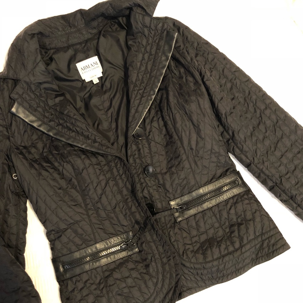 Armani Collezioni lightweight black blazer Sz 2